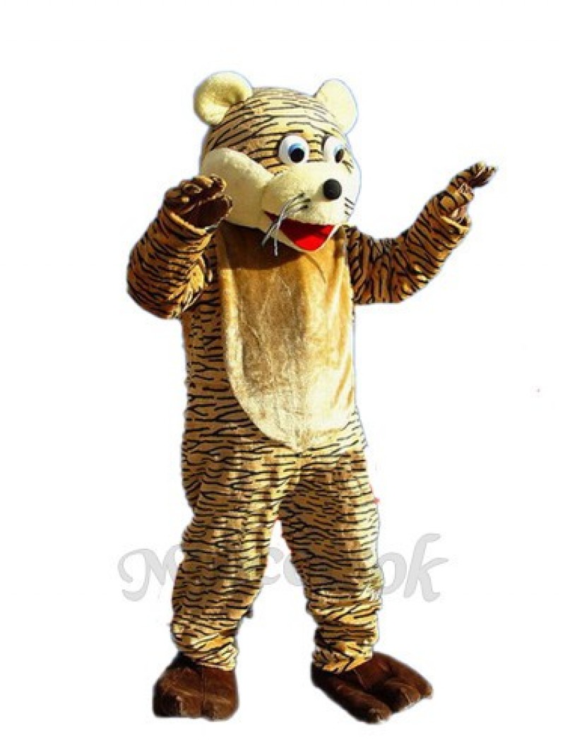 Lucky  Tiger Mascot Adult Costume