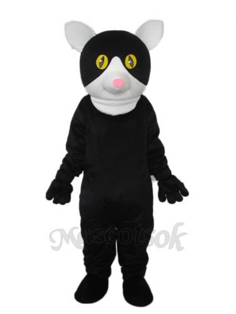 Little Black Cat Mascot Adult Costume