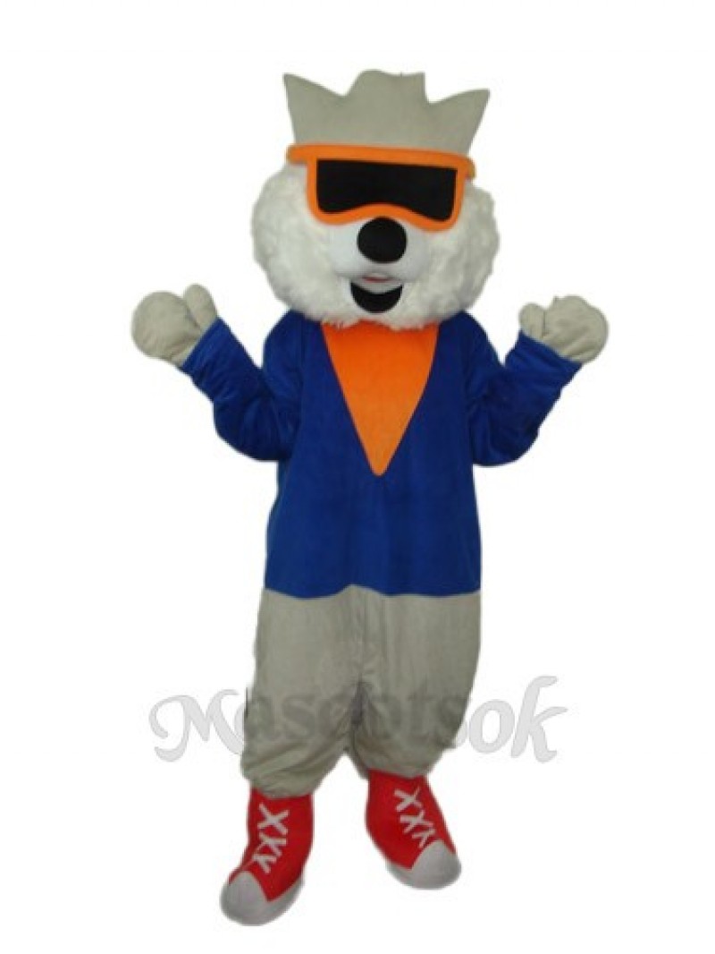 Cat Wear Glasses Mascot Adult Costume