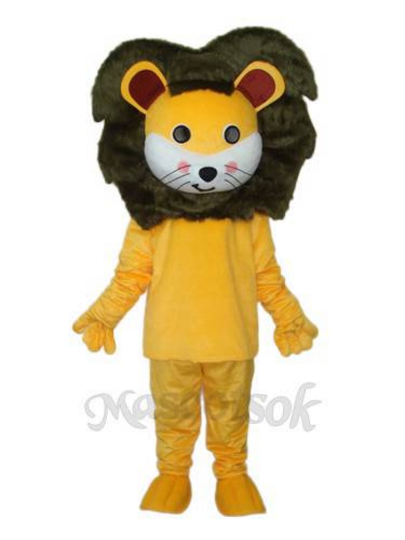Small Yellow Lion Mascot Adult Costume