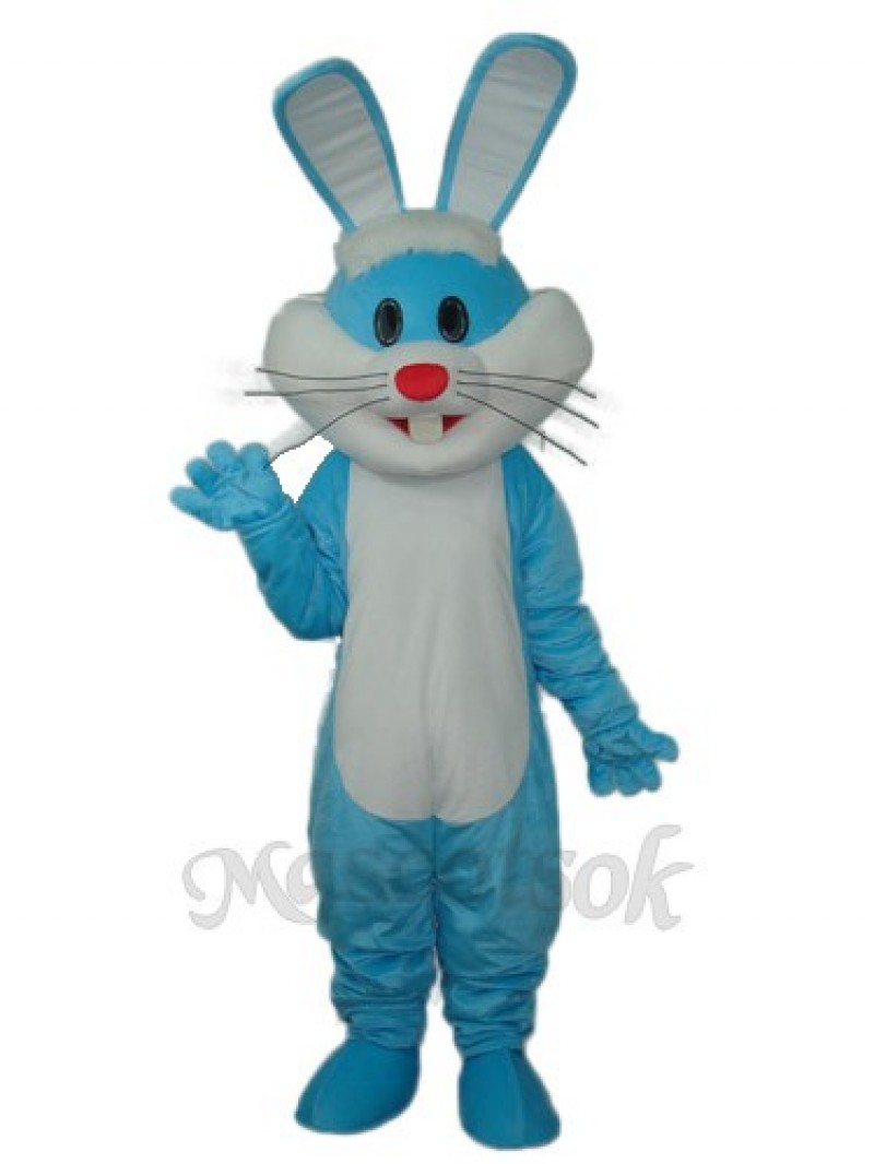 Easter Blue Rabbit Mascot Adult Costume