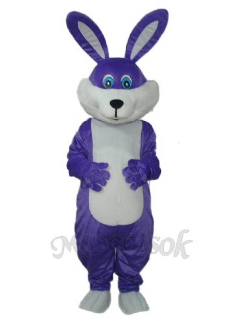 Easter Purple Rabbit Mascot Adult Costume