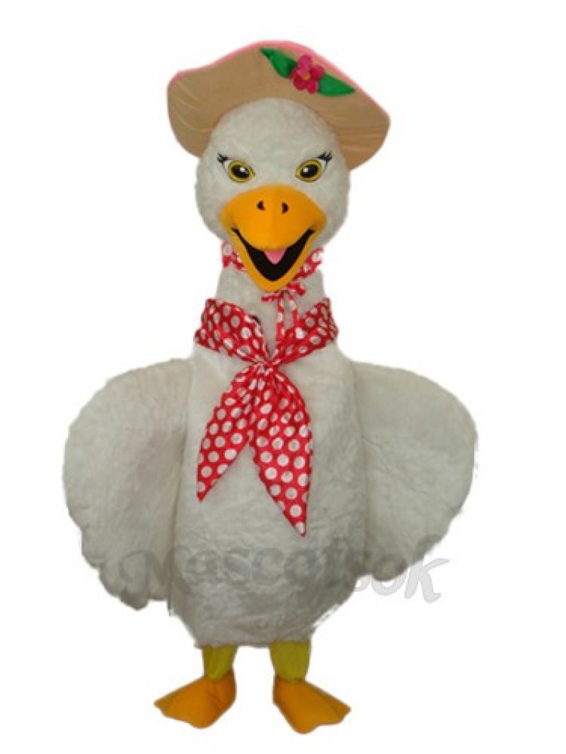 Swan Mascot Adult Costume