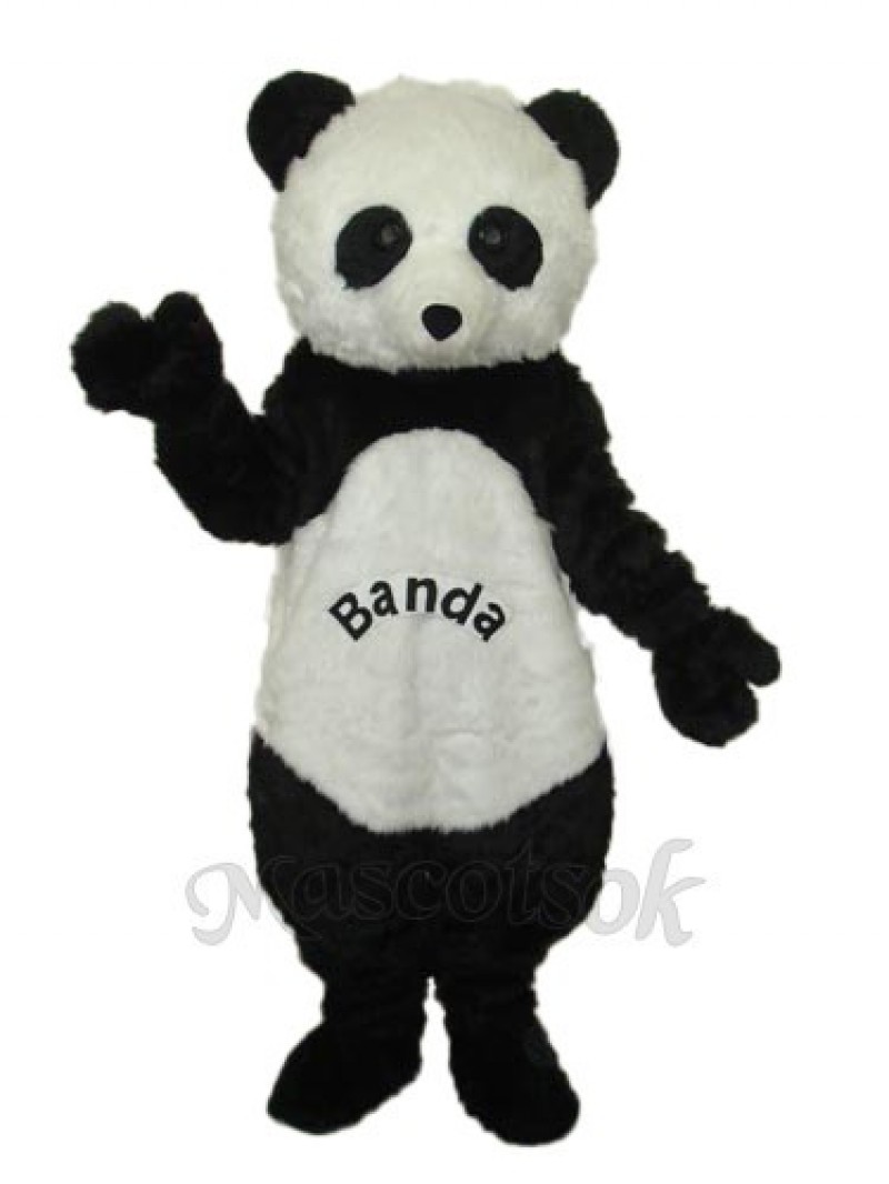 Giant Panda with letters Mascot Adult Costume