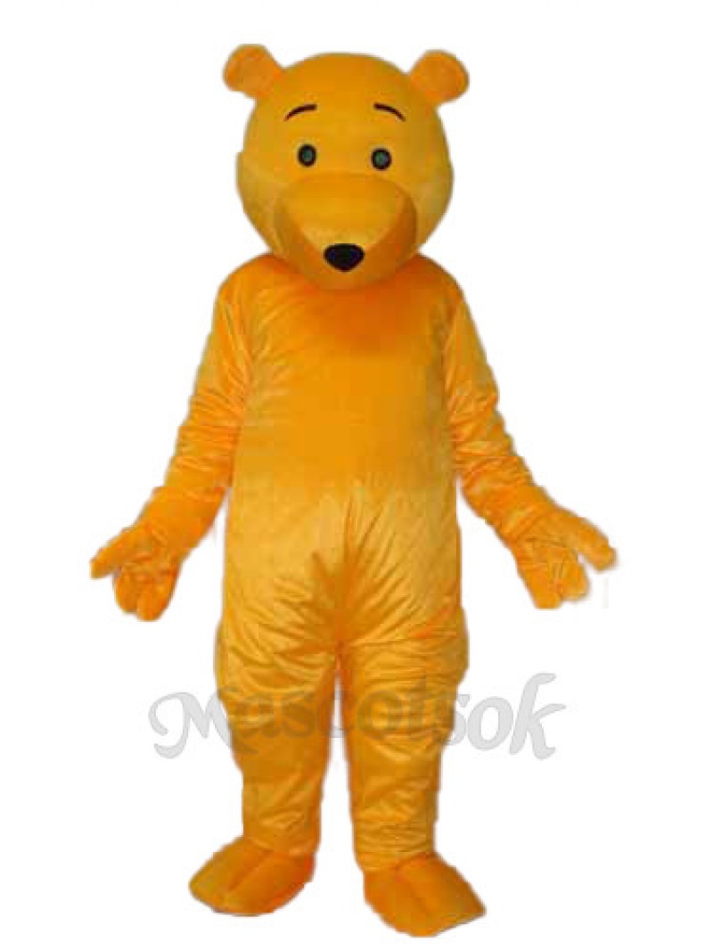 Yellow Bear Mascot Adult Costume