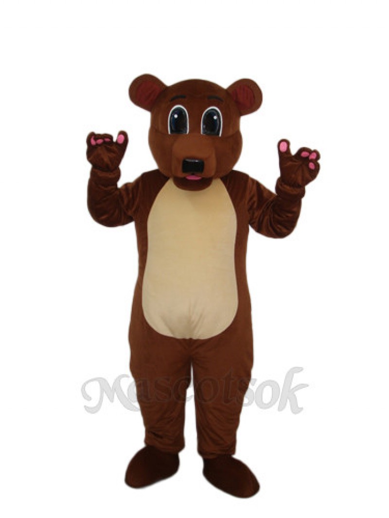 Golden Brown Bear Mascot Adult Costume