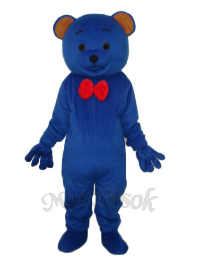 Blue Teddy Bear Mascot Adult Costume