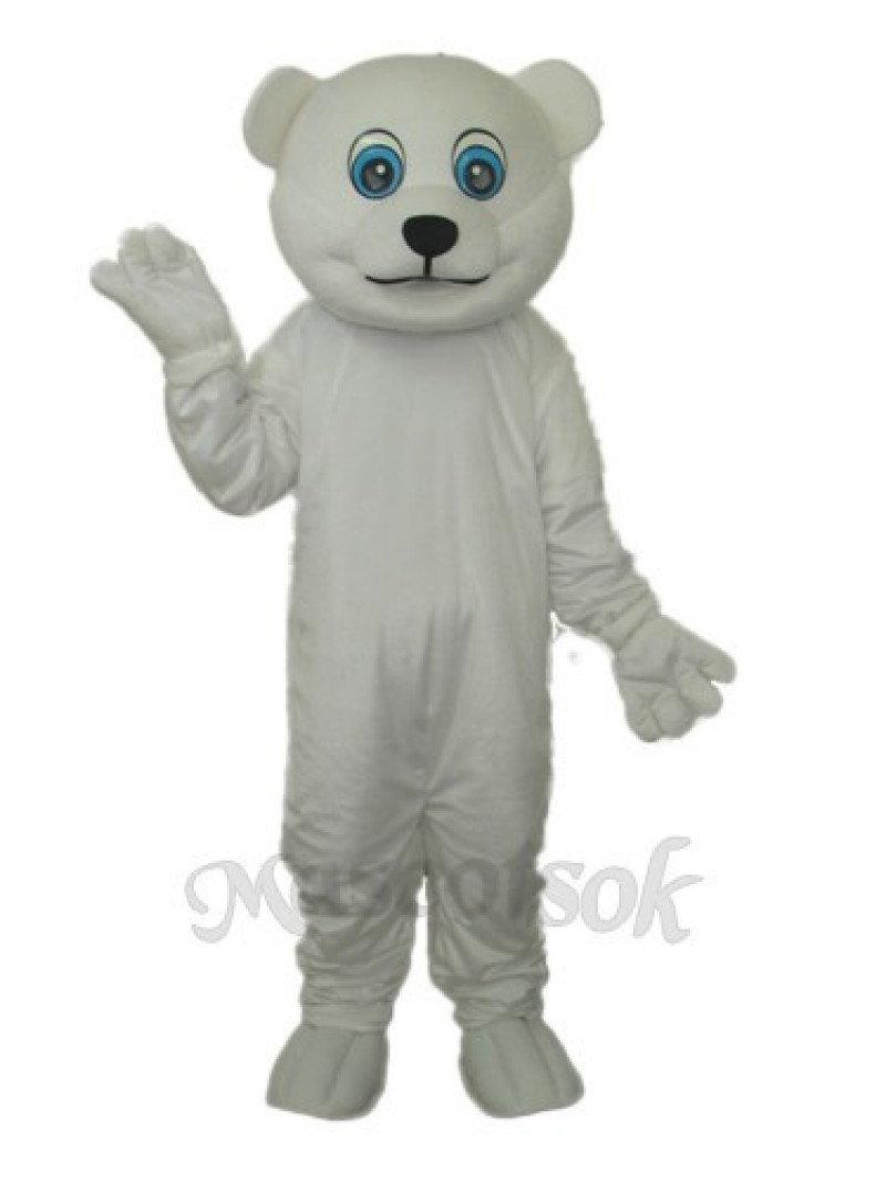 Little Polar Bear Mascot Adult Costume