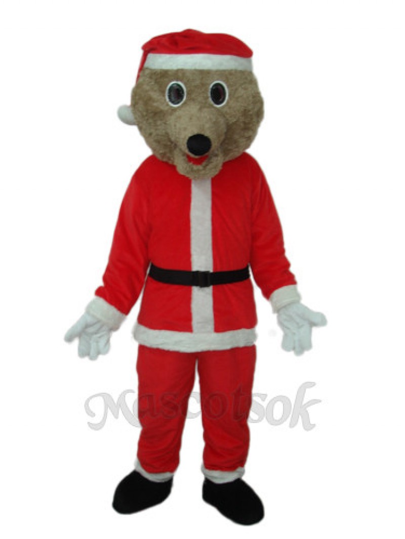Christmas Bear Mascot Adult Costume