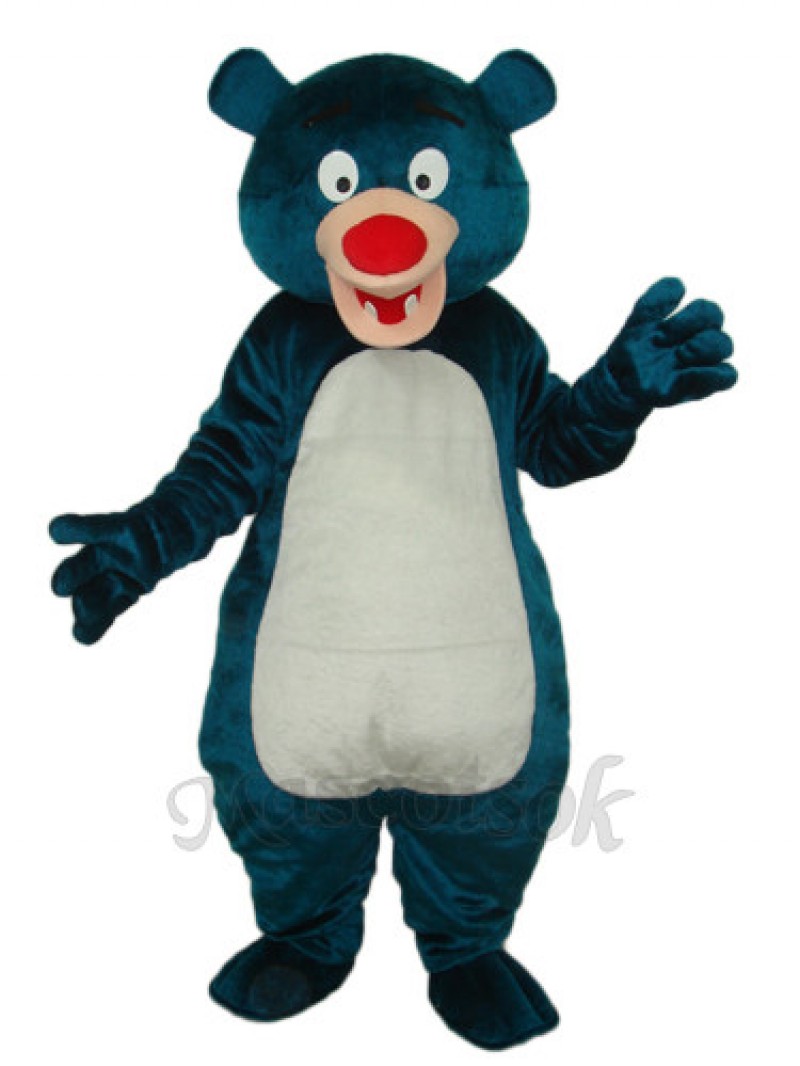 Blue Bear Mascot Adult Costume