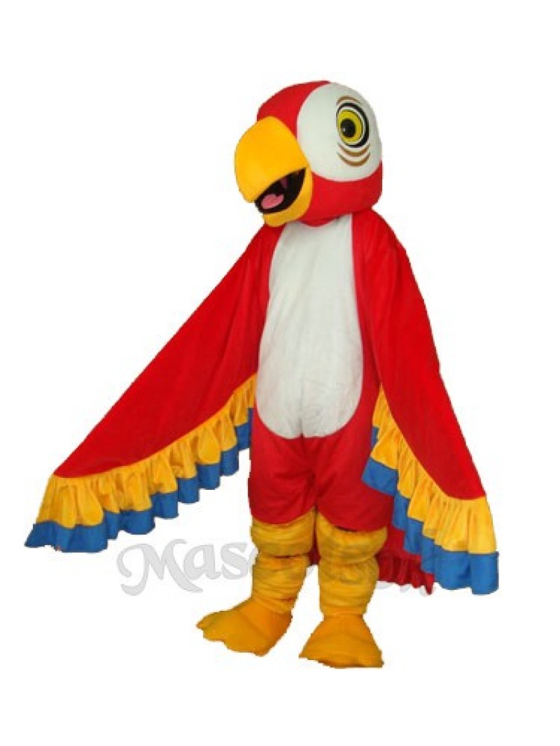 Red Parrot Mascot Adult Costume