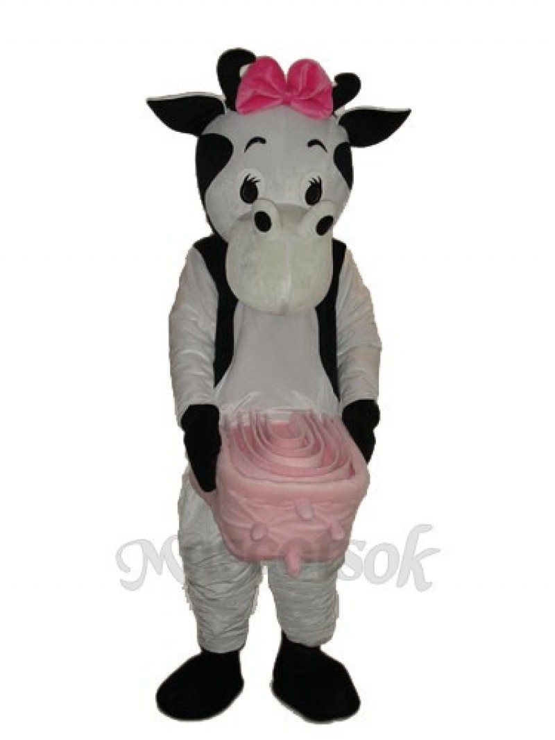 No.4 Cow Mascot Adult Costume