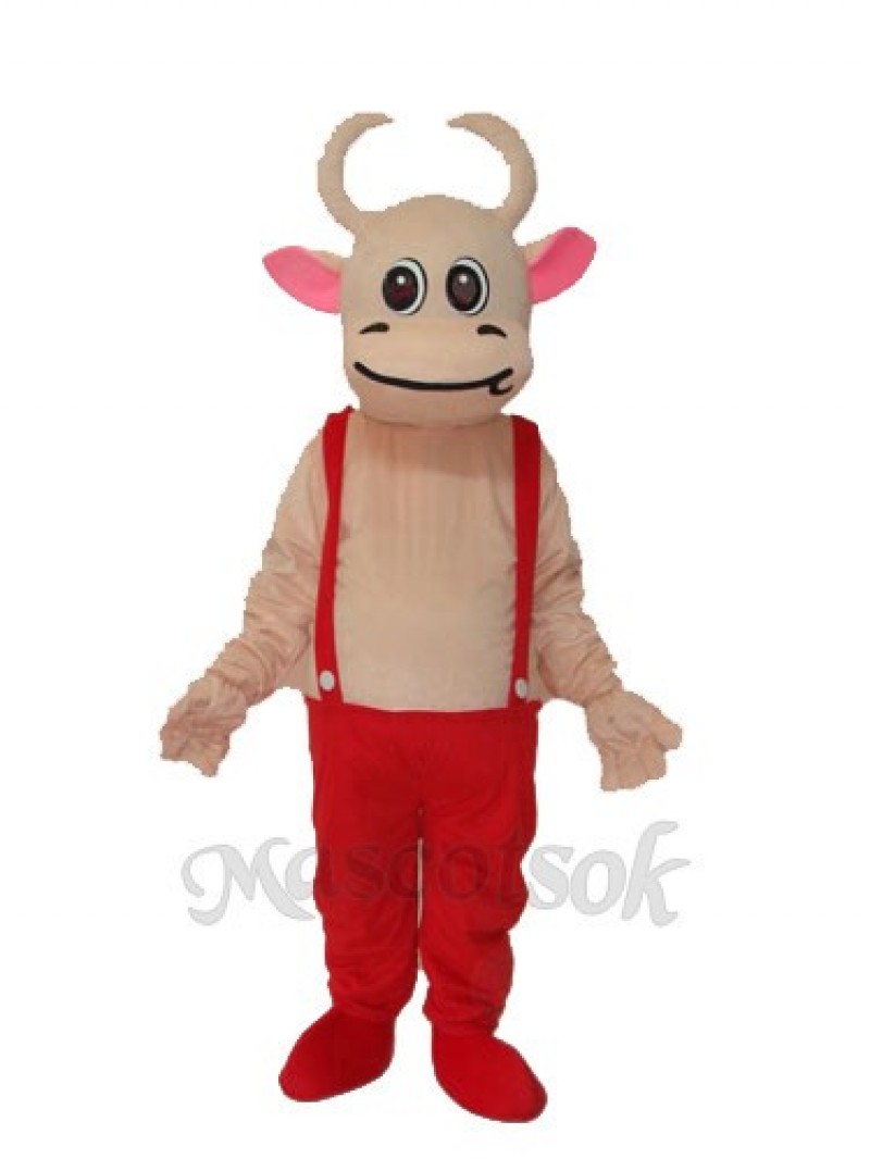 No.3 Cow Mascot Adult Costume