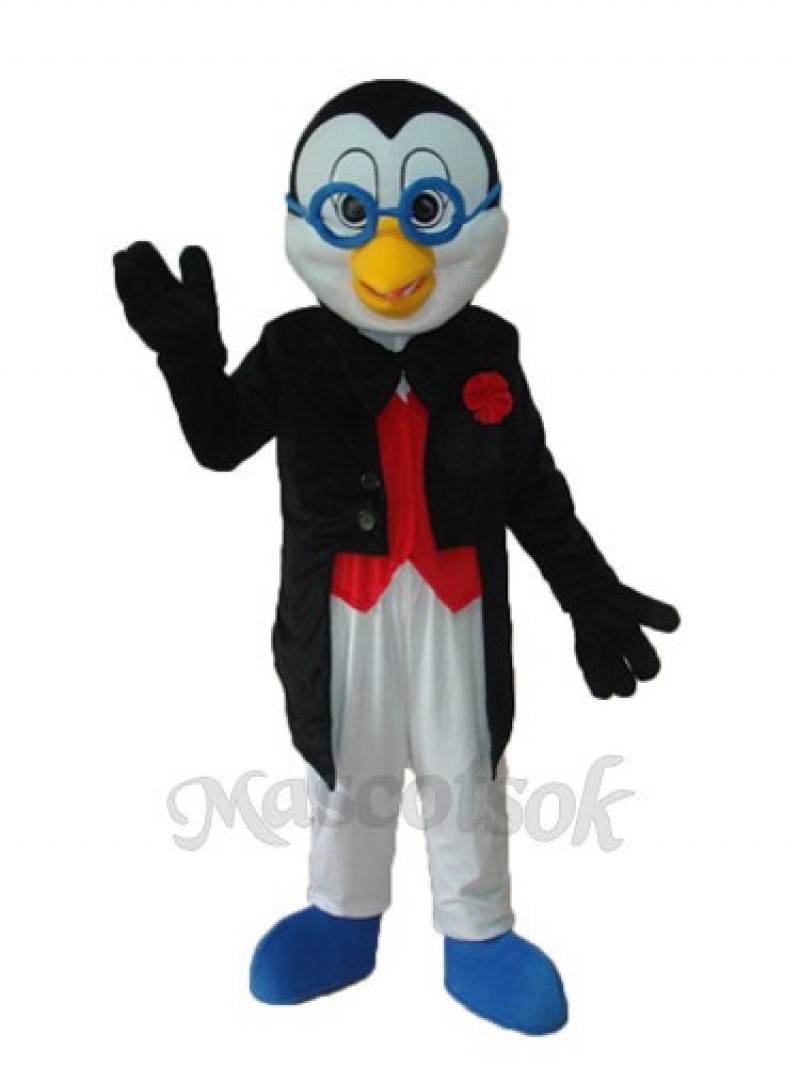 New Glasses Penguin Mascot Adult Costume