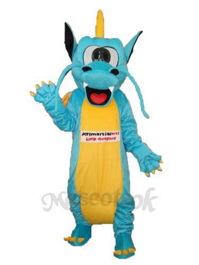 Serrated Teeth Dragon Mascot Adult Costume