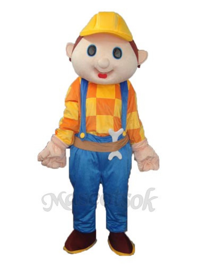 Building Anti-male (with wrench) Mascot Adult Costume