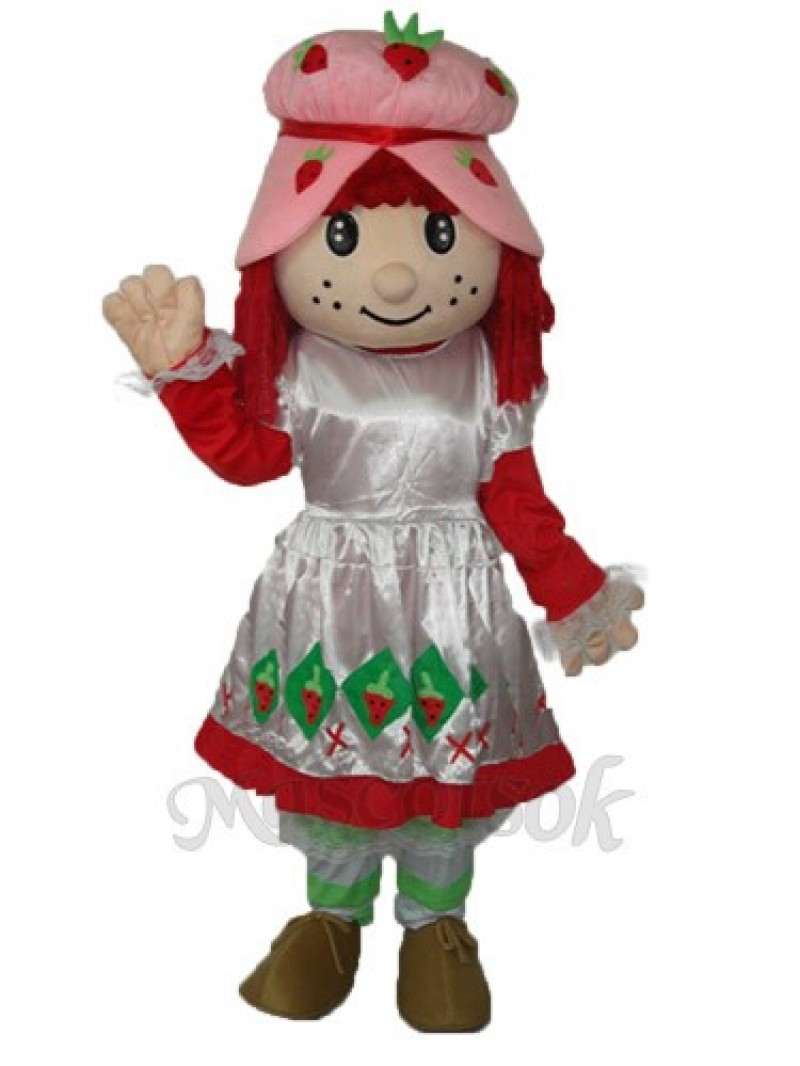 Strawberry Girl (revised edition) Mascot Adult Costume