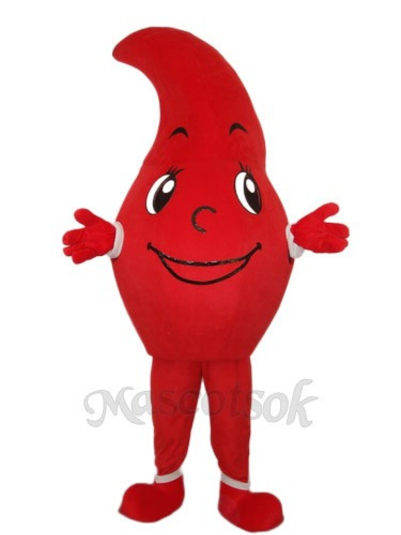 Revised Red Dripping Mascot Adult Costume