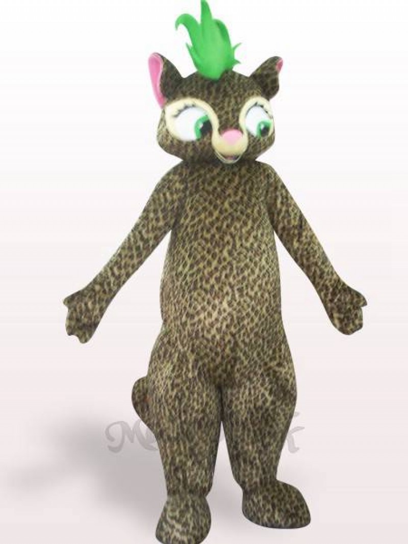 Beautiful Leopard Plush Adult Mascot Costume