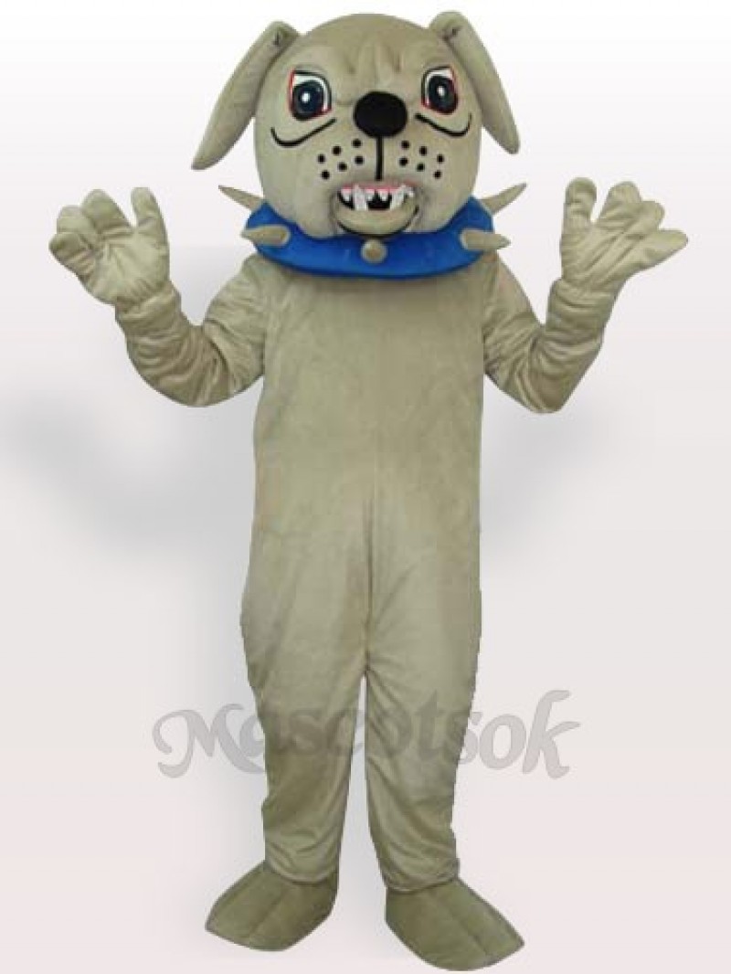 Big Dog with Collar Adult Mascot Costume