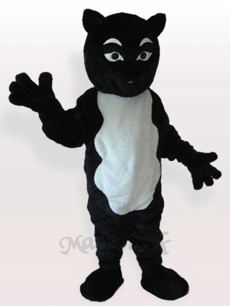 Black Skunk Adult Mascot Costume