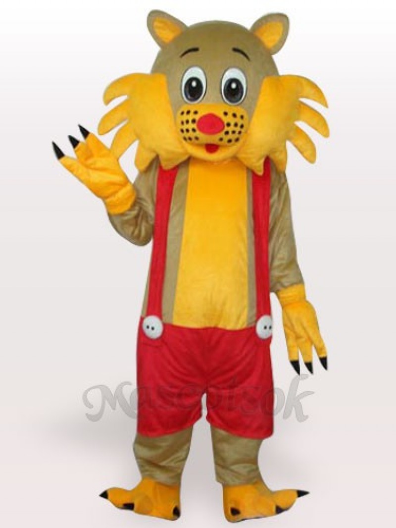 Cat Short Plush Adult Mascot Costume