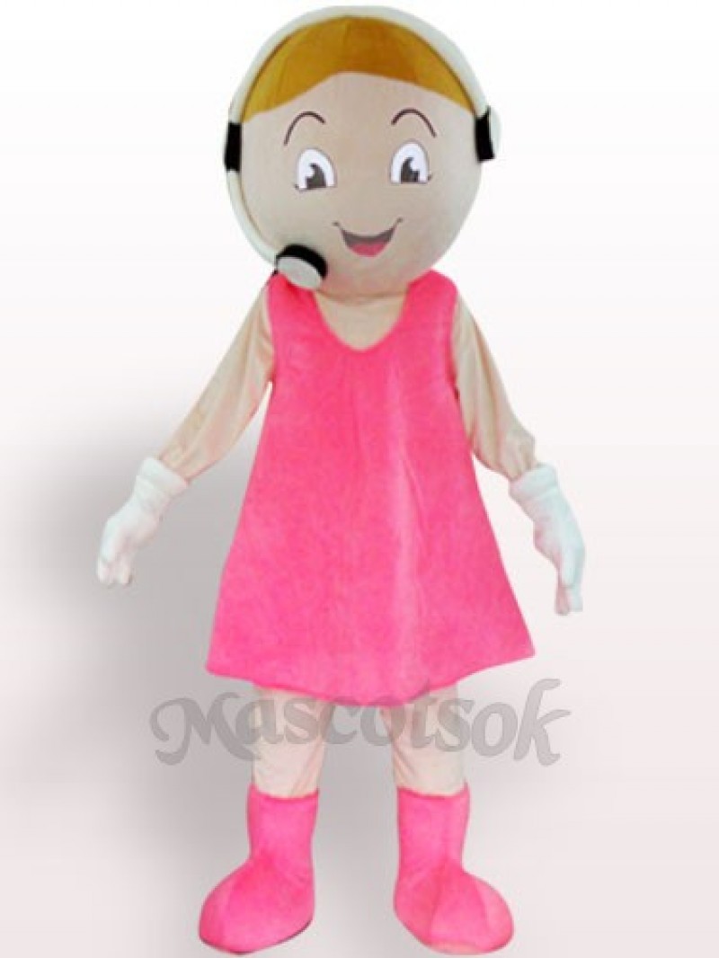 Customer Service Representative Plush Adult Mascot Costume