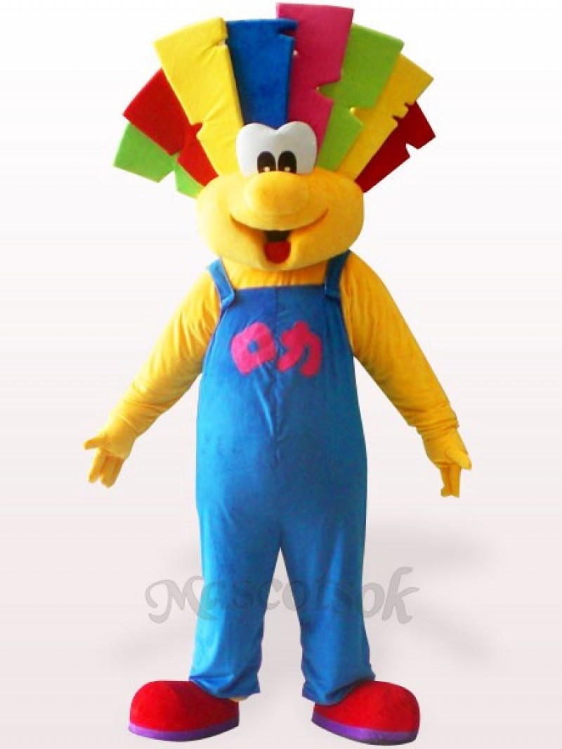 Cute Clown Plush Adult Mascot Costume