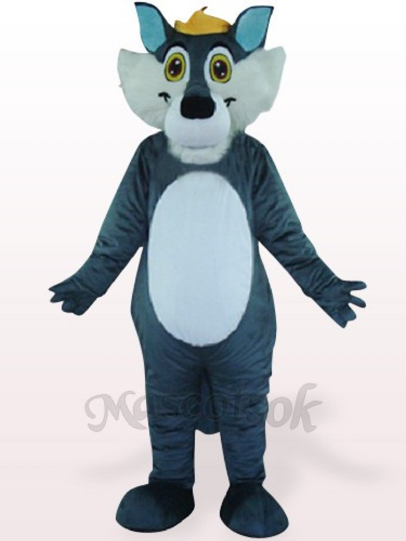 Gray Wolf Plush Mascot Costume