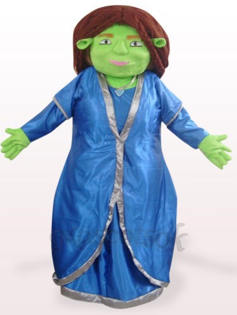 Green Fiona Plush Mascot Costume