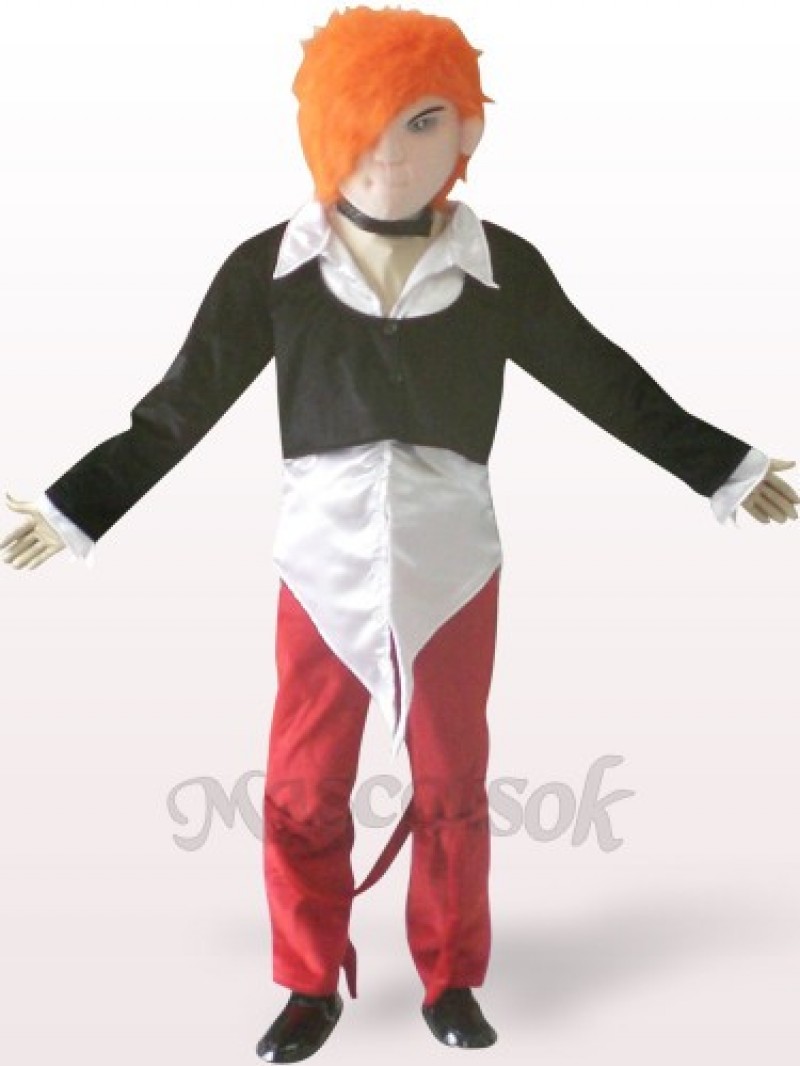 Handsome Boy Plush Adult Mascot Costume