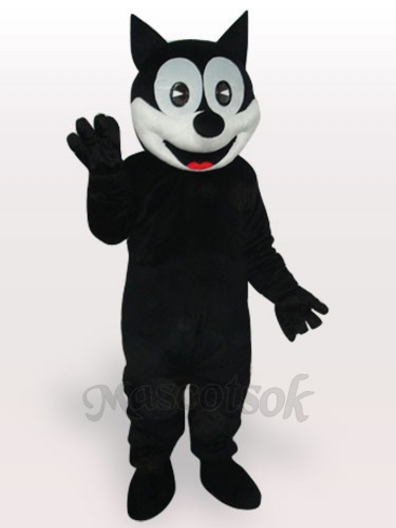 Happy Cat Short Plush Adult Mascot Costume