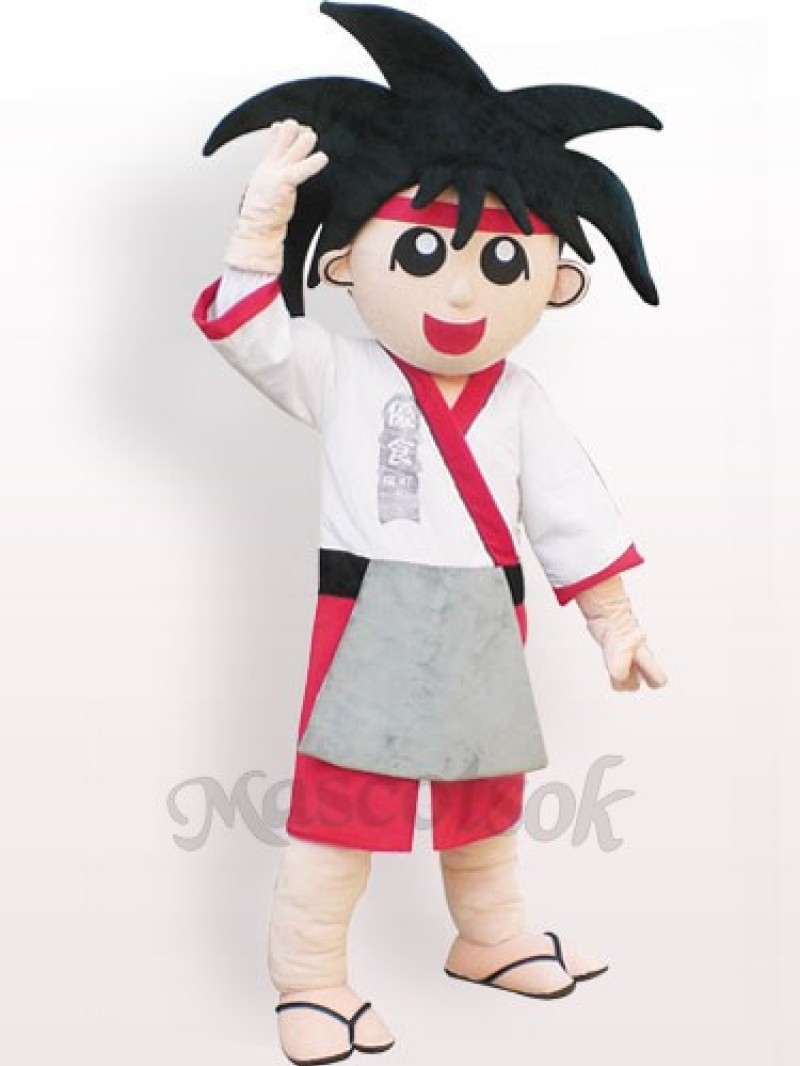 Japanese Boy Plush Adult Mascot Costume