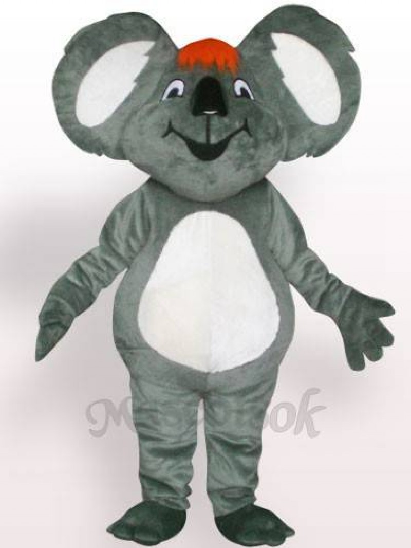 Koala With Orange Hair Plush Adult Mascot Costume