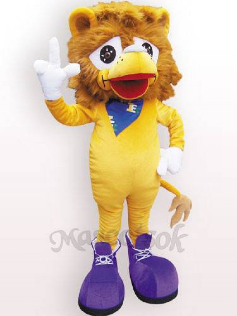 Lion Plush Adult Mascot Costume