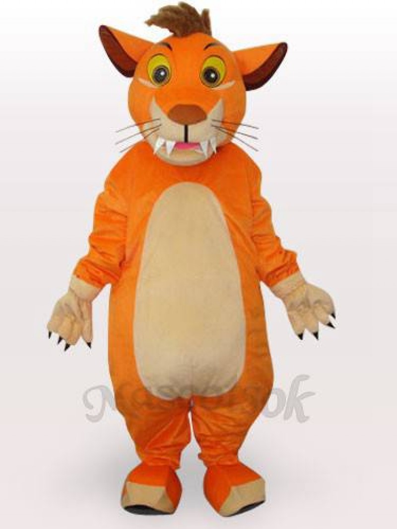 Lion Short Plush Adult Mascot Costume