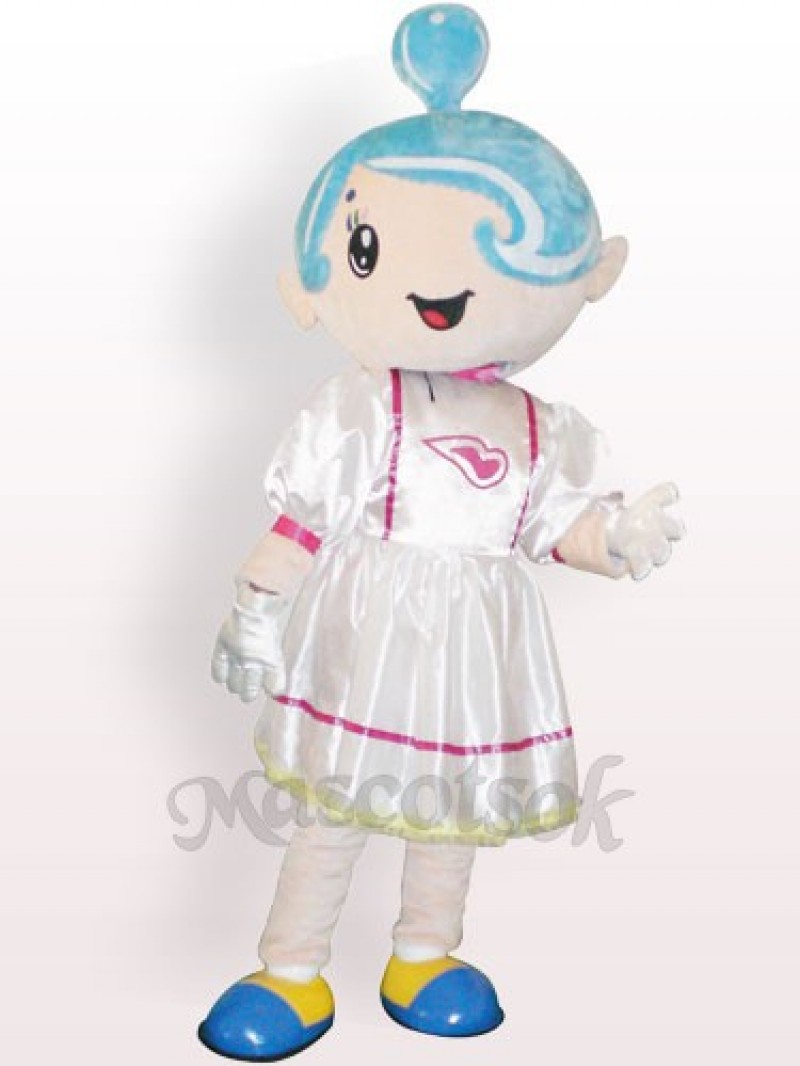 Music Girl Plush Adult Mascot Costume