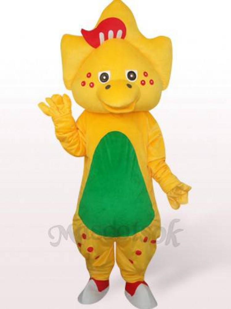 Star Dragon In Yellow Plush Mascot Costume