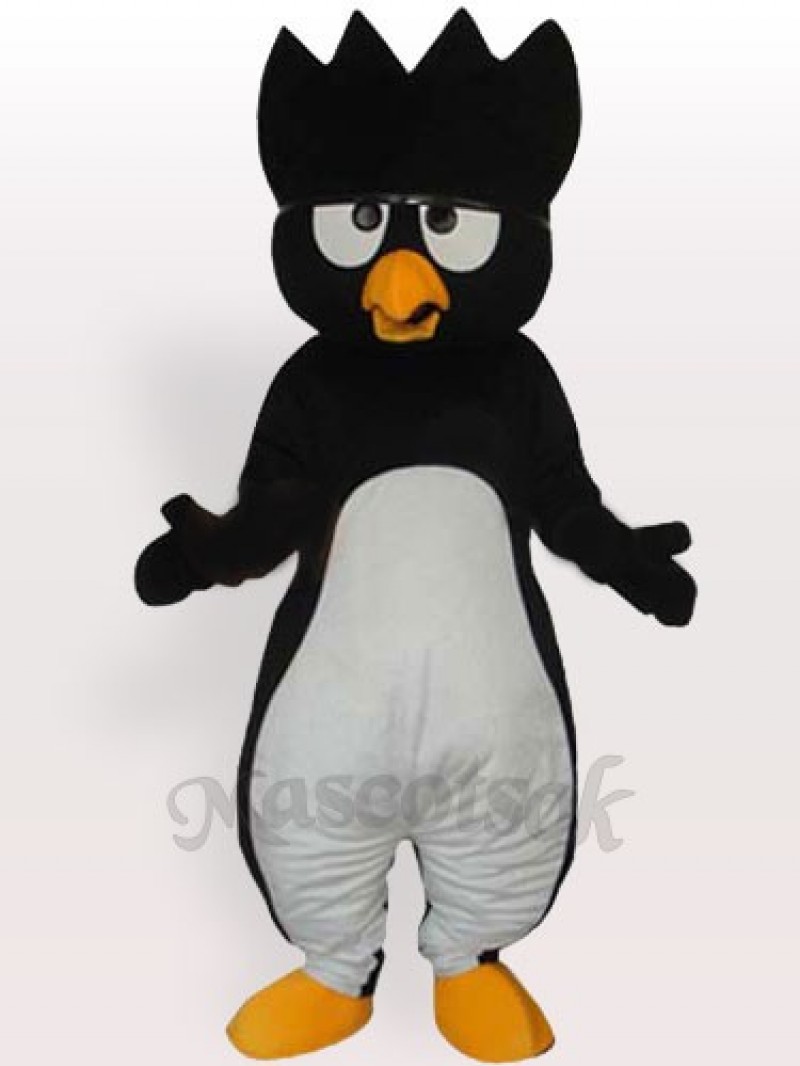 White Belly Black Penguin Adult Mascot Costume