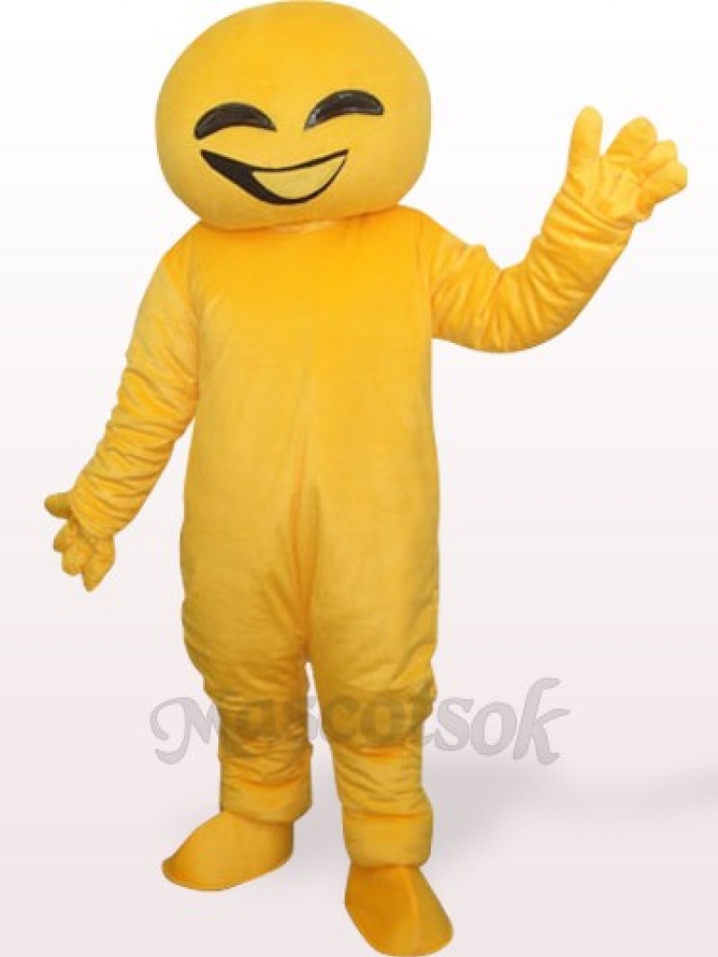 Yellow Doll Plush Adult Mascot Costume