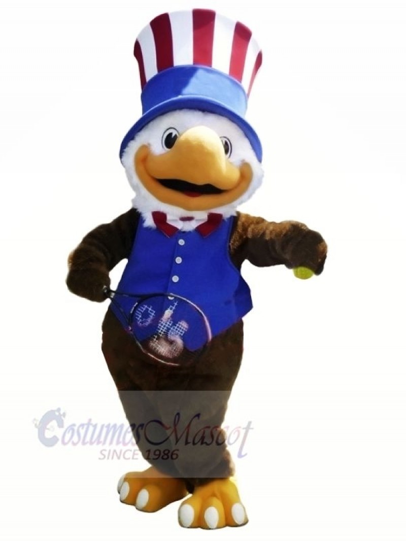 Blue Vest American Olympics Eagle Mascot Costumes Animal