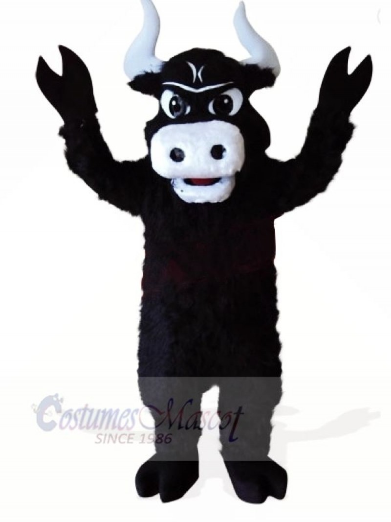 Strong Black Bull Mascot Costumes Animal