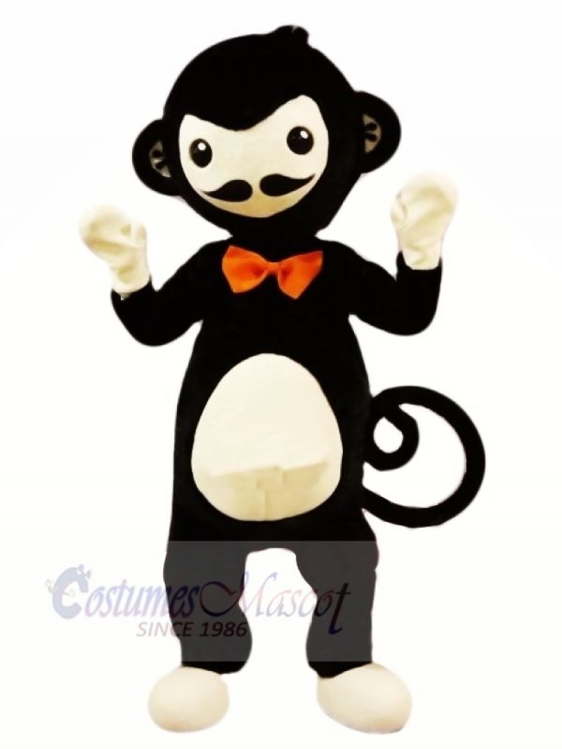 Black Monkey with Red Bow Mascot Costumes Animal
