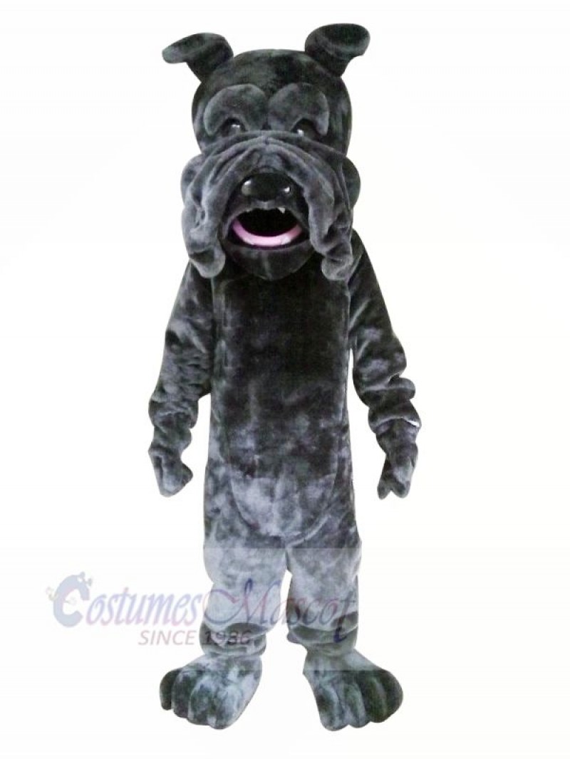 Black Dog with Big Mouth Mascot Costumes Animal	