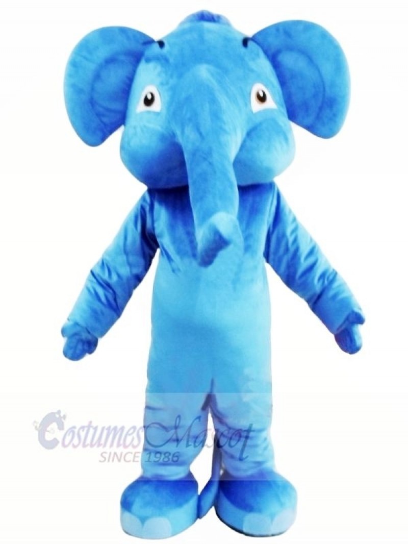 Blue Adult Elephant Mascot Costumes Animal
