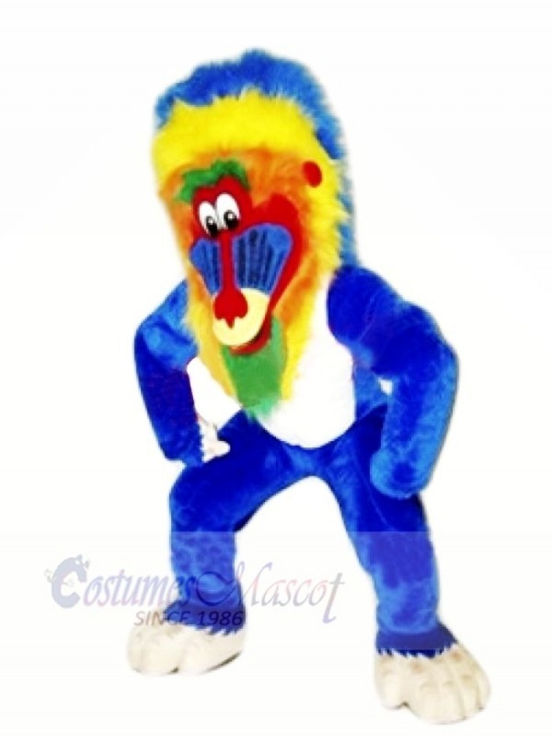 Funny Blue Baboon Mascot Costumes Animal