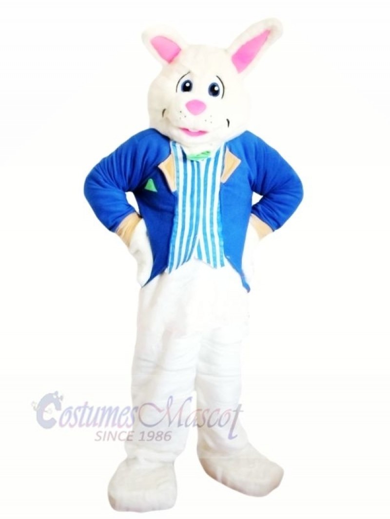 Blue Bunny with suit Mascot Costumes Animal