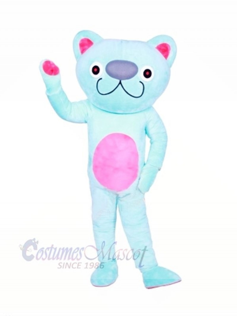 Cute Blue Cat Mascot Costumes Animal