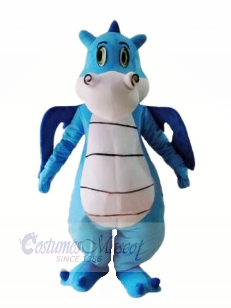 Cute Blue Dinosaur Mascot Costumes Animal