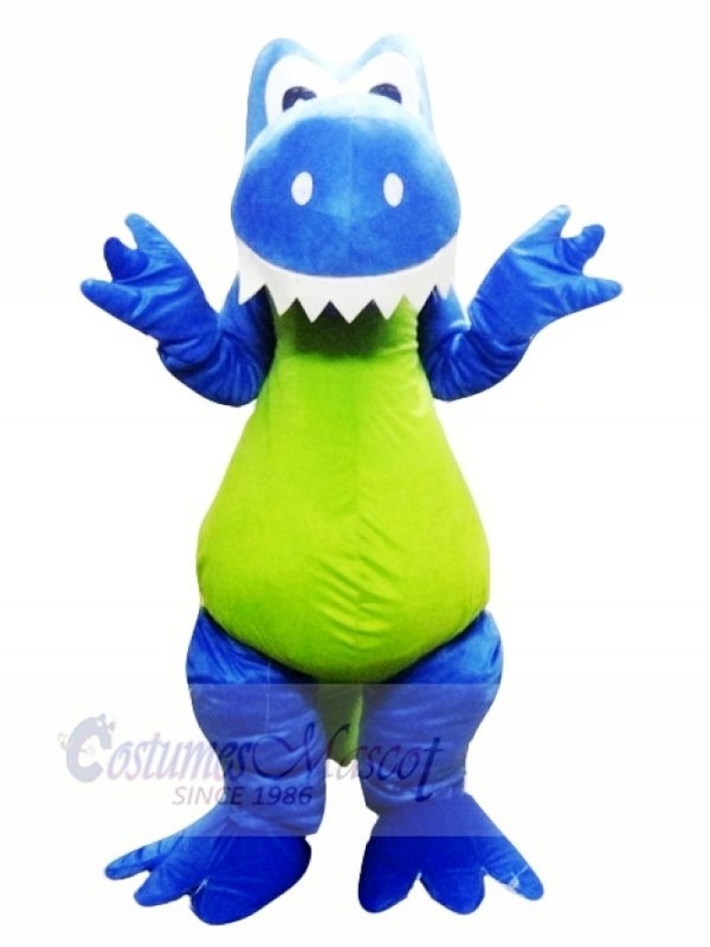 Smiling Blue Dragon Mascot Costumes Animal